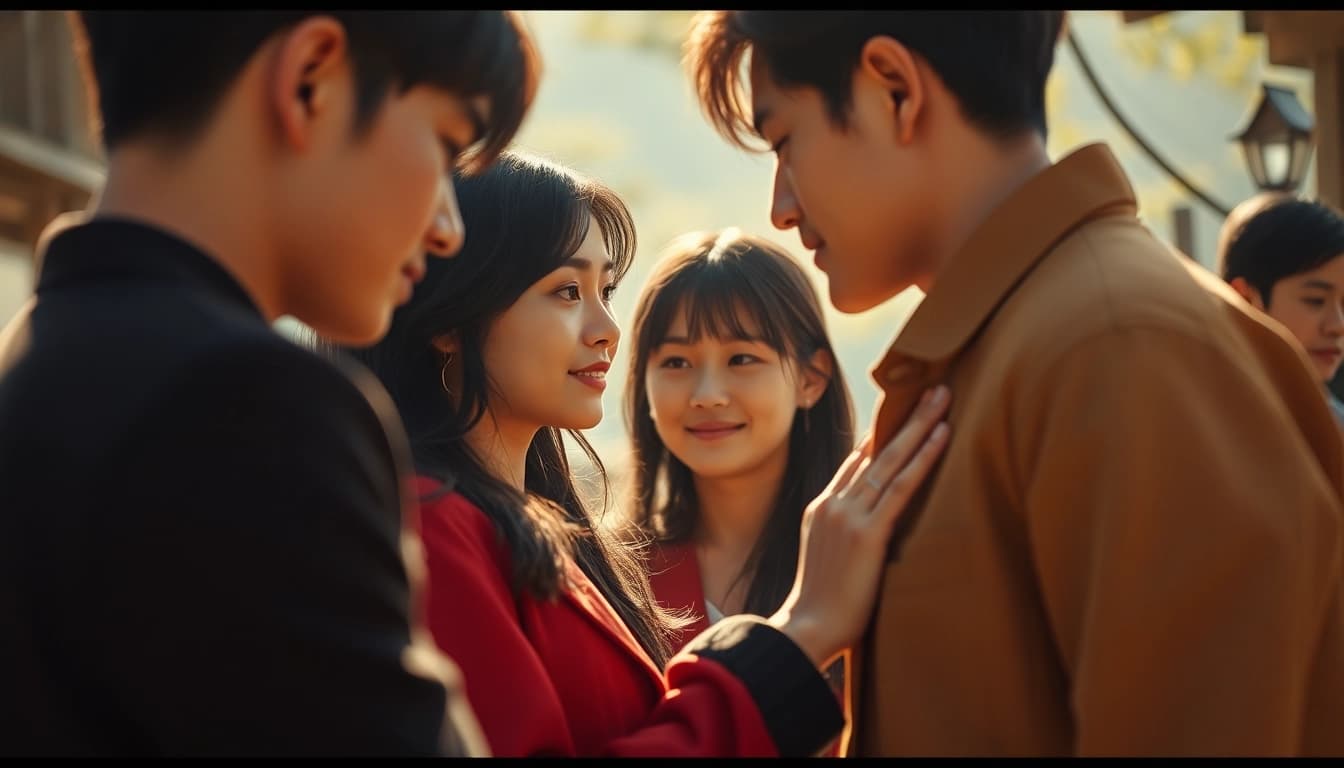 Momen romantis dalam film semi jepang yang menampilkan karakter utama.