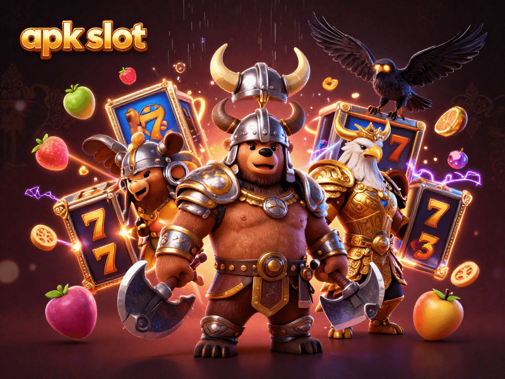 Menangkan game apk slot dengan simbol buah dan 7 keberuntungan yang cerah dan menarik.
