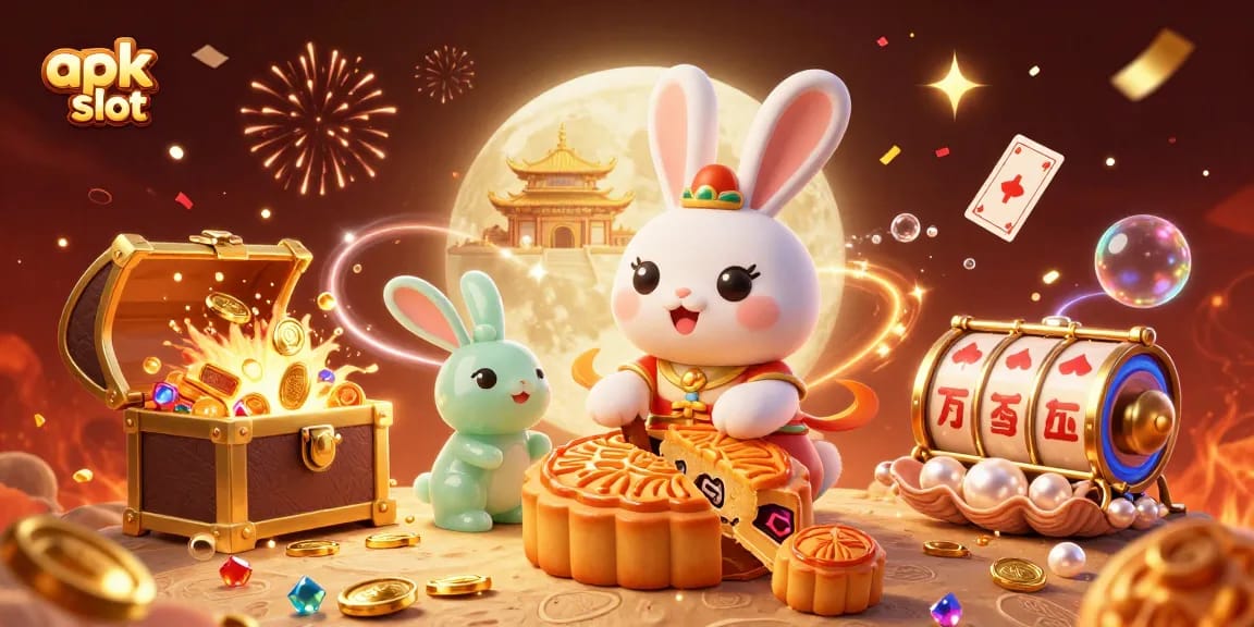 Menangkan apk slot dengan simbol keberuntungan dan permainan menarik di ilustrasi kasino ini.