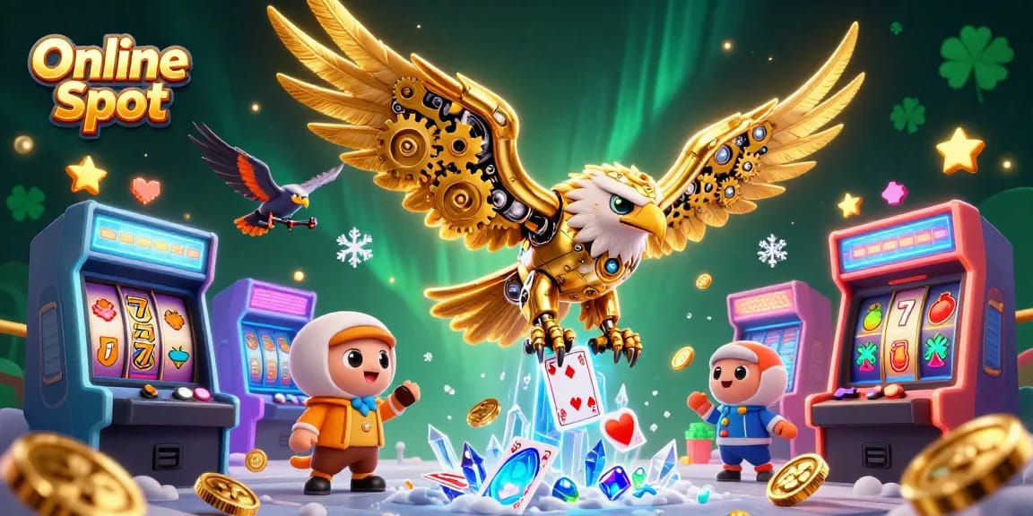 Spin to win with this vibrant Online Slot illustration showcasing thrilling casino action.