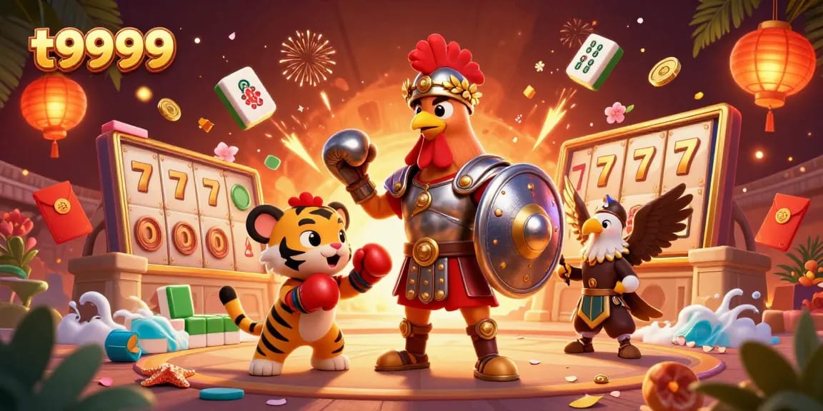 Experience excitement and winning rewards at t9999 casino with dynamic game elements and 3D characters.