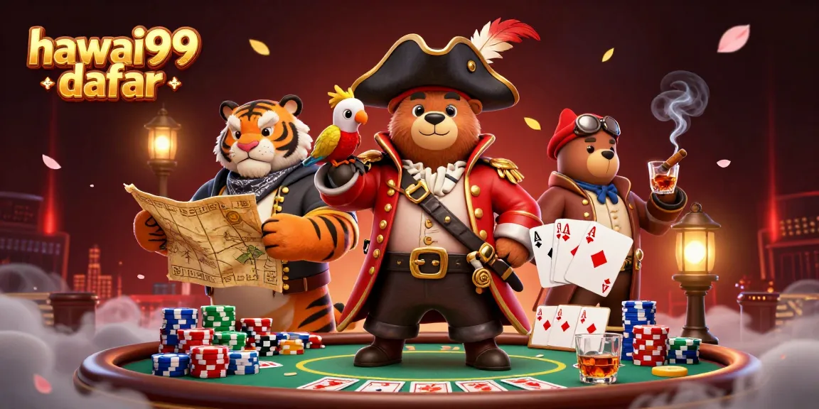 Experience hawai99 daftar with a vibrant casino scene featuring engaging characters and rich game elements.