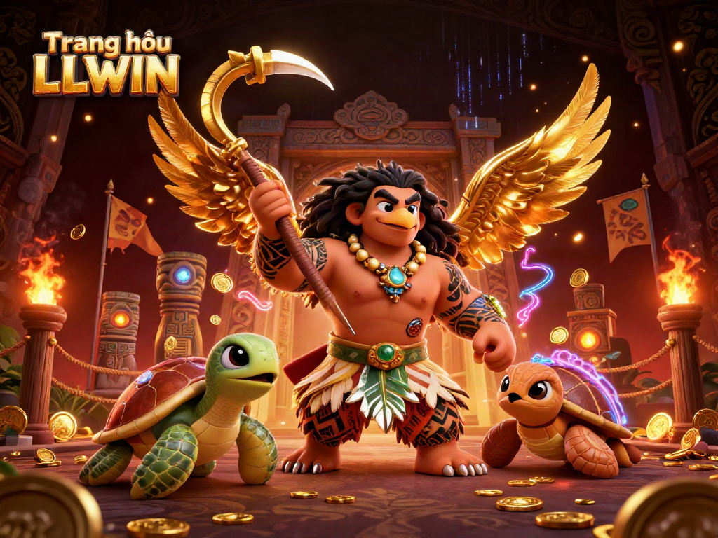Engage with the vibrant 'Trang chủ LLWIN' as you explore dynamic casino gaming in a colorful, lively atmosphere.