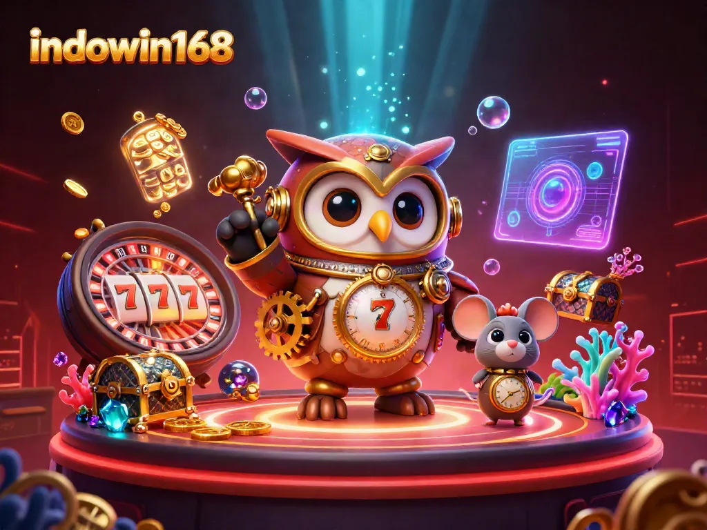 Experience thrilling action at indowin168 with a vibrant casino scene featuring dynamic gaming elements.