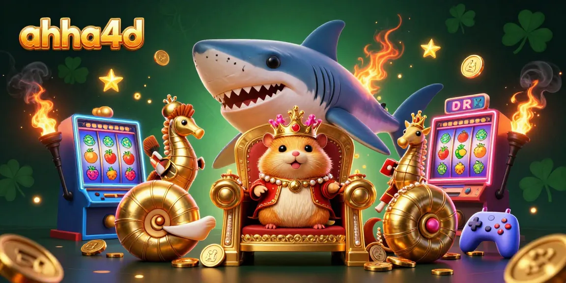 Play and win at ahha4d with exciting 3D casino illustrations featuring unique animated characters.