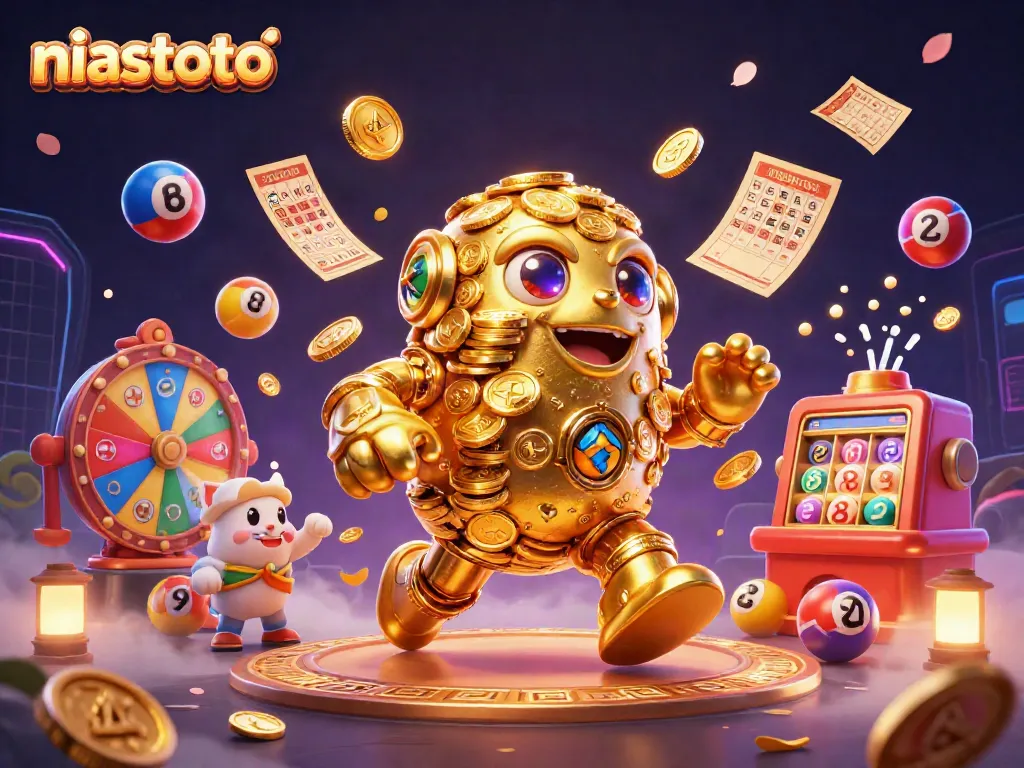 Golem emas niastoto memberi peluang menang di permainan lotere dengan suasana menarik.