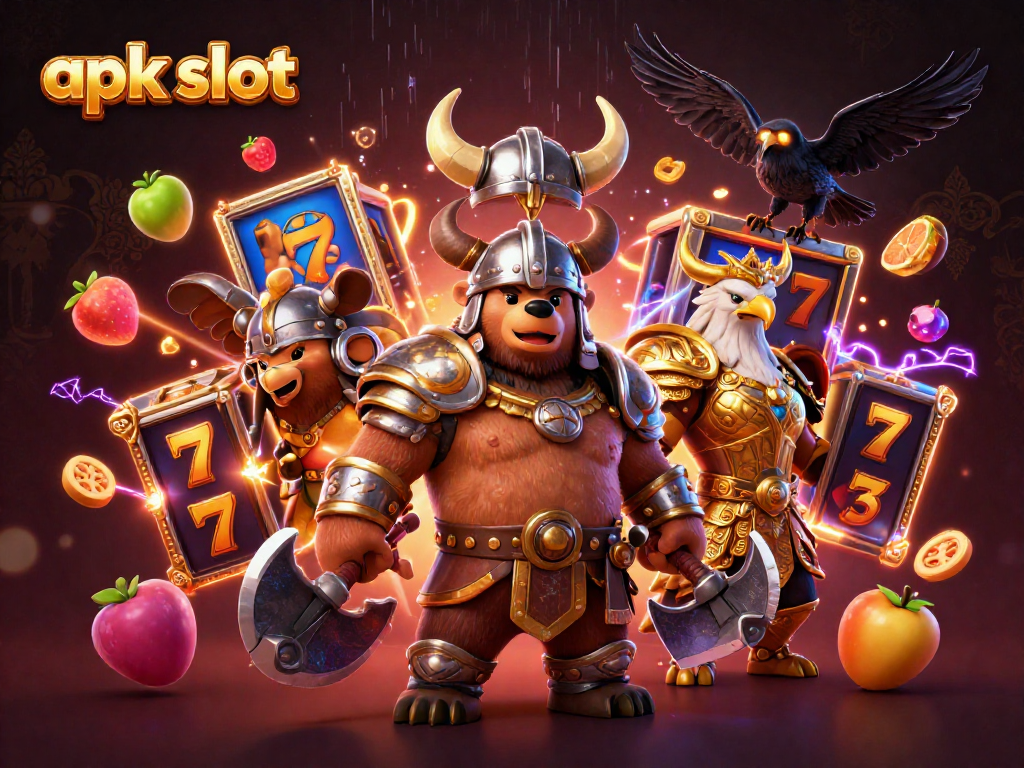 Menangkan game apk slot dengan simbol buah dan 7 keberuntungan yang cerah dan menarik.