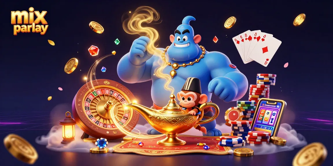 Gandakan kemenangan dengan mix parlay di kasino, memikat dengan elemen kasino berwarna-warni.