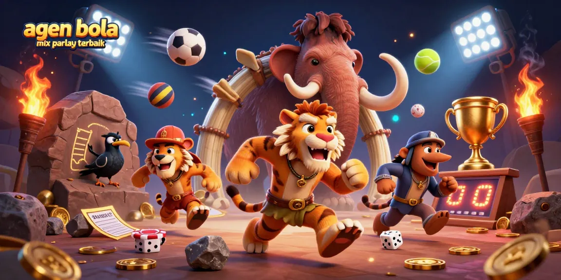 Bet on agen bola mix parlay terbaik with vibrant casino elements and thrilling sports action.