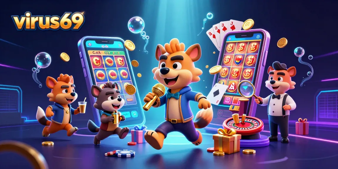 Enjoy thrilling gaming at virus69's vibrant comedy casino with interactive slots and captivating hyena characters.