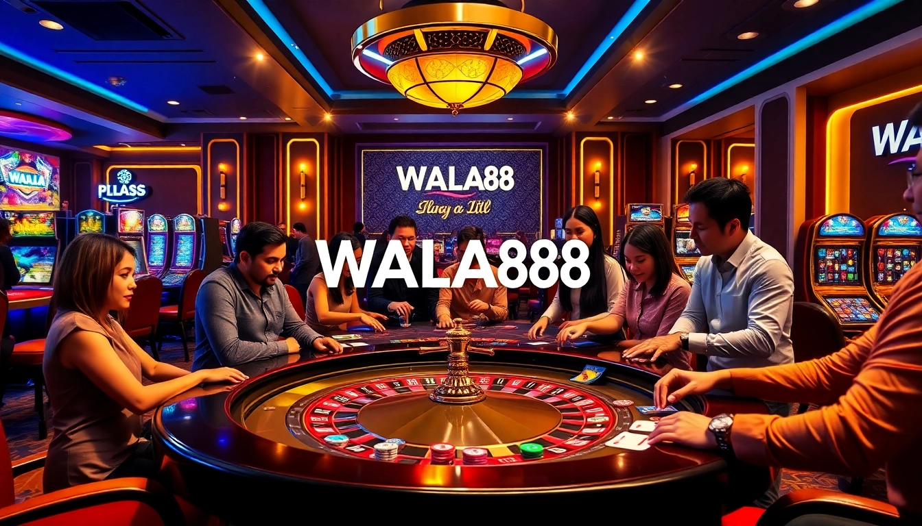 Experience thrilling casino action at WALA88 with vibrant gaming tables and engaging gameplay.