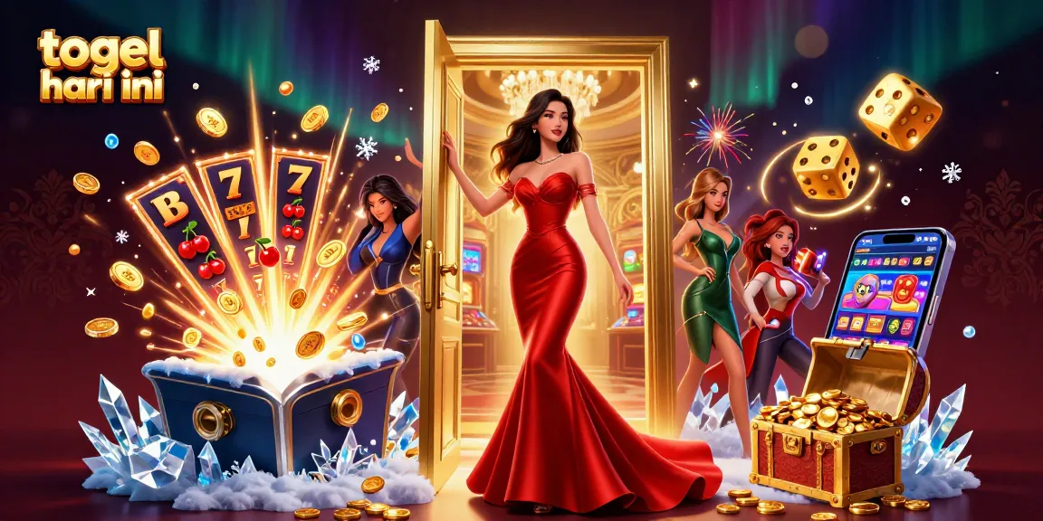 Win big with togel hari ini in a vibrant casino scene filled with jackpot excitement.