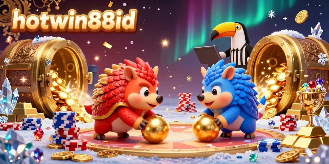 Experience thrilling gameplay at hotwin88id with dynamic pangolins, poker chips, and gold treasures.