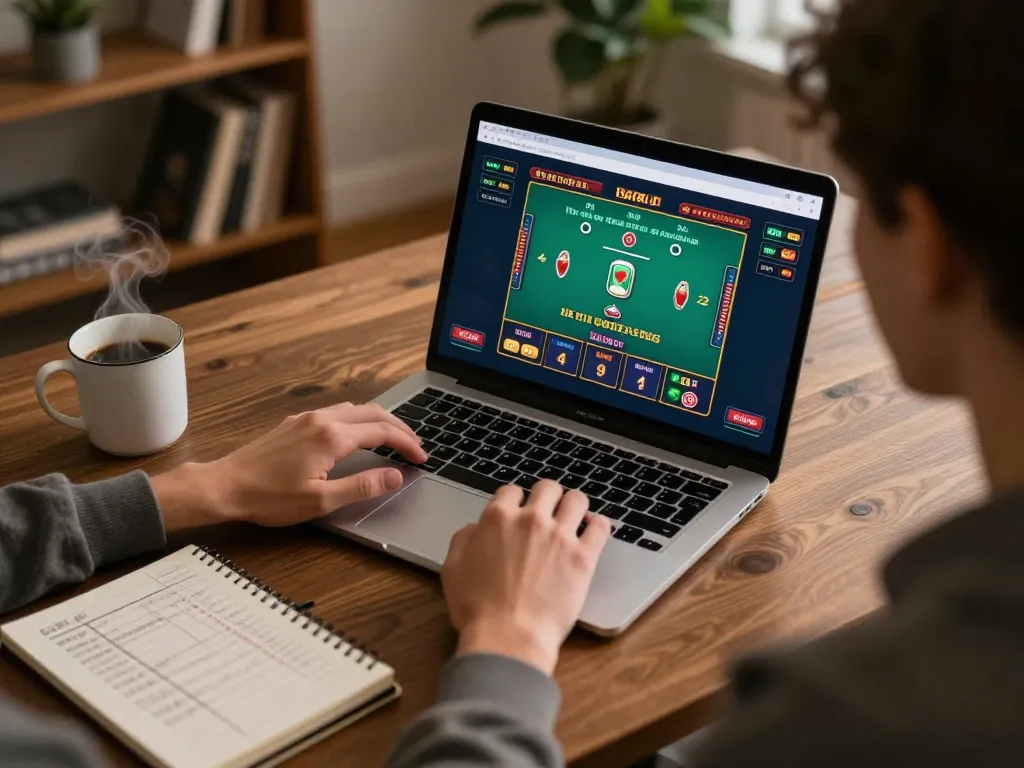 Engaging with live dealer blackjack on OPEN88 while enhancing betting strategy in a cozy home setting.