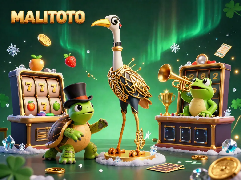 Experience MALITOTO with vibrant slots and engaging cartoon characters in a lively casino scene.