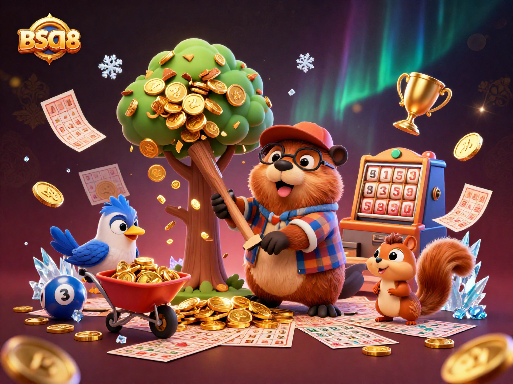 Engage with BSO188 lottery excitement through vibrant 3D characters and dynamic gambling elements.
