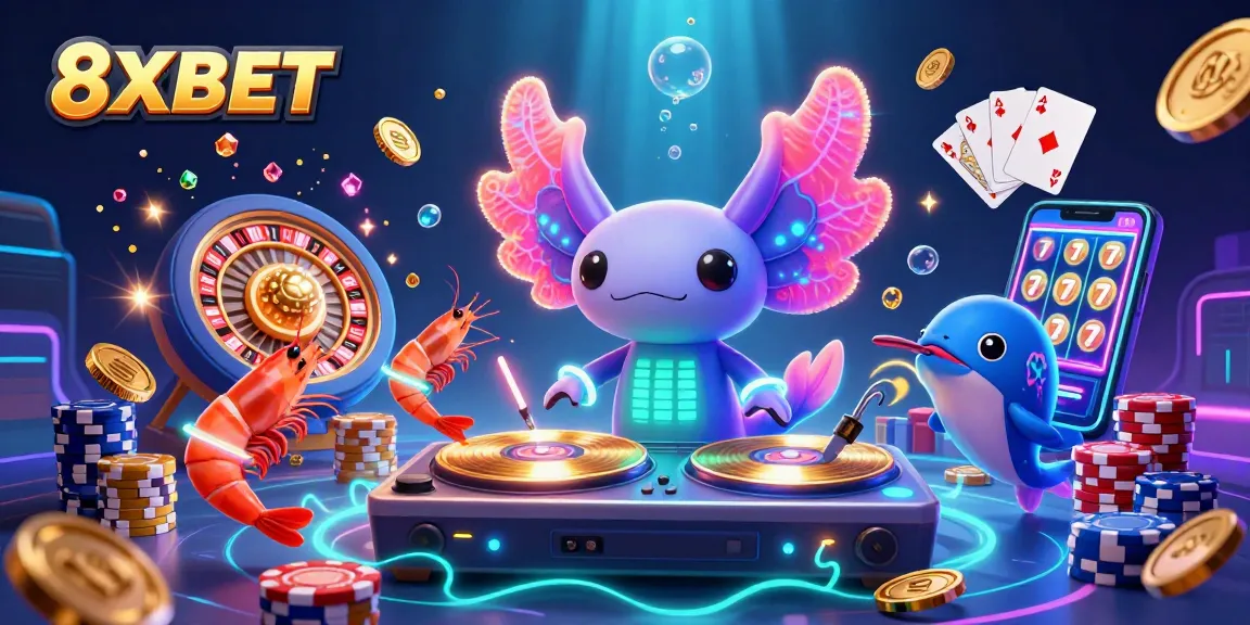 Spin and win with 8XBET in a vibrant underwater casino world full of treasures.