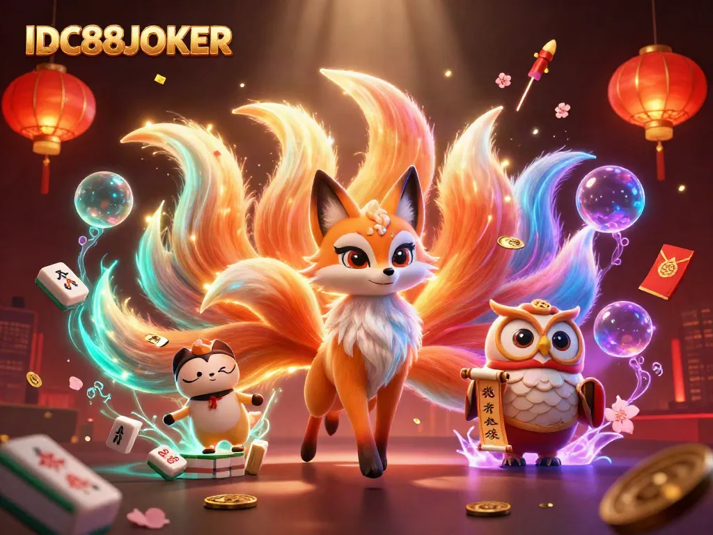 Experience thrilling gaming action with the vibrant characters and symbols of IDC88JOKER's online casino.
