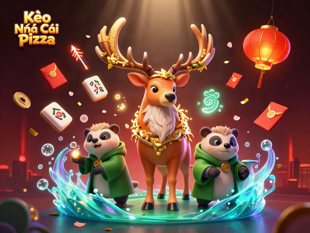 Experience thrilling gameplay at Kèo Nhà Cái Pizza with captivating visuals of a vibrant casino scene.