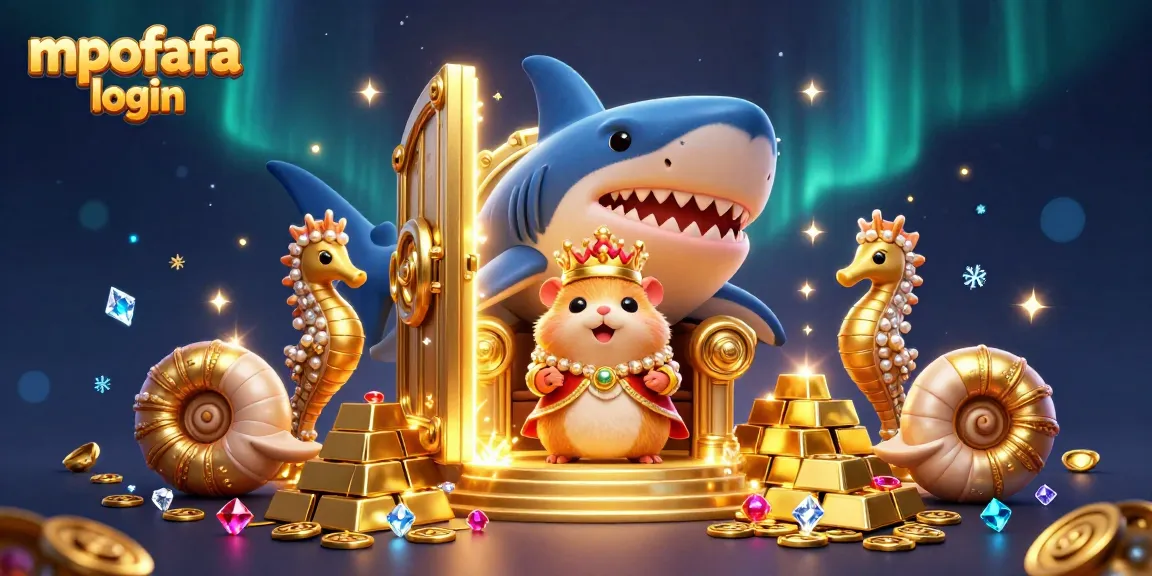 Engage with the excitement of mpofafa login in this vibrant casino-themed 3D illustration showcasing a daring hamster king.
