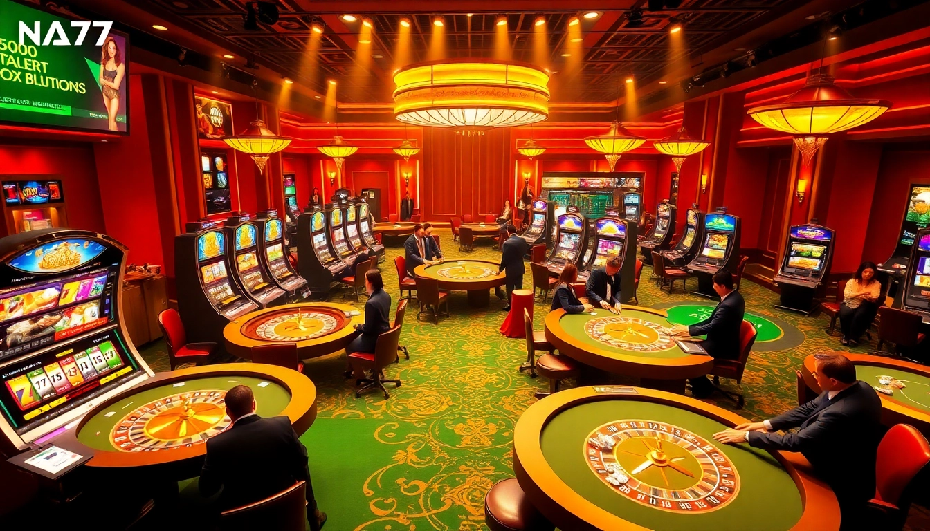 Experience the excitement of NA777 with lively casino games and professional dealers.