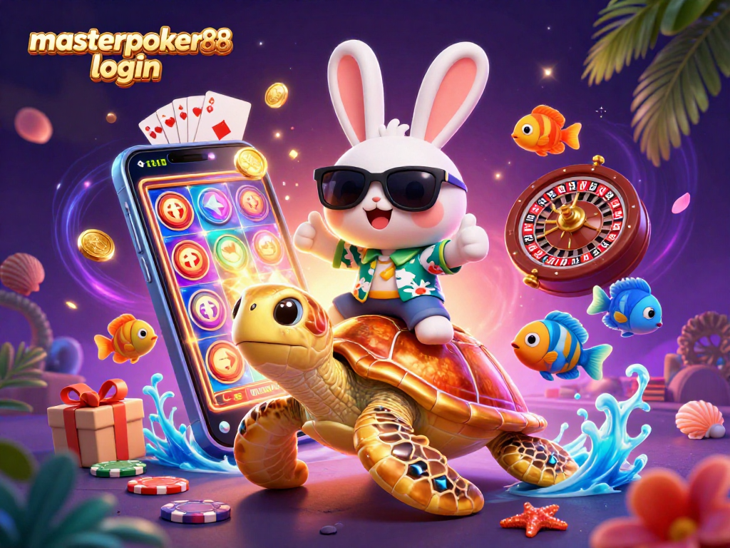 Masuk masterpoker88 login untuk permainan poker terbaik dengan karakter kartun bertema casino yang menarik.