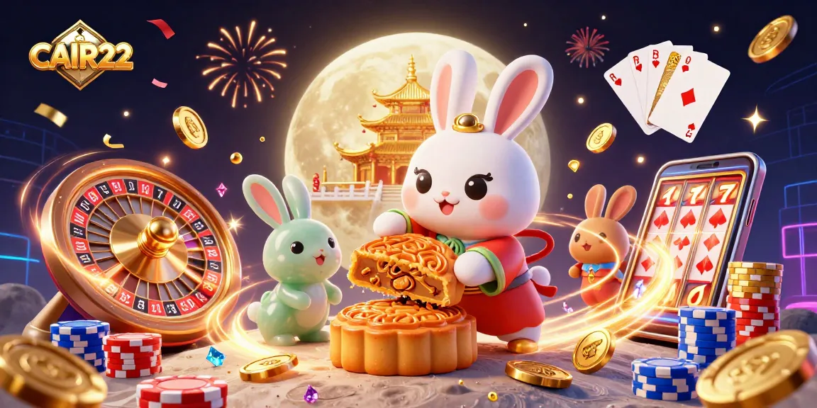 Experience thrilling gaming with CAIR22, featuring a vibrant scene of casino elements and enchanting characters.