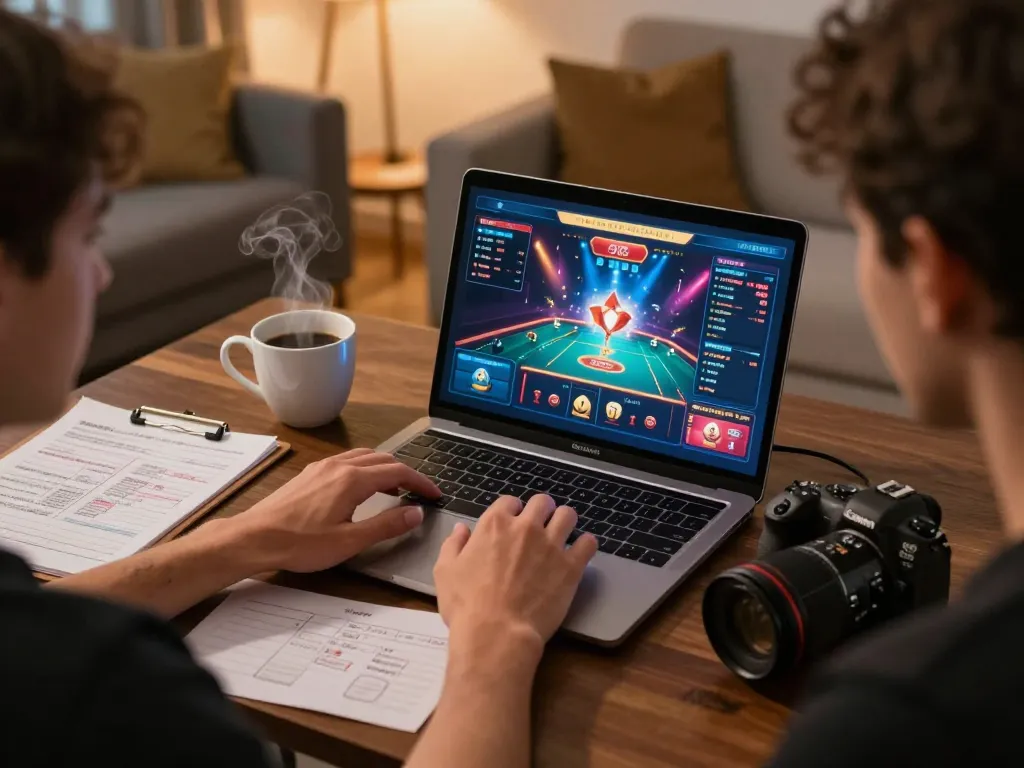 Engaged player exploring games at 28BET COM online casino, showcasing strategic gameplay elements.
