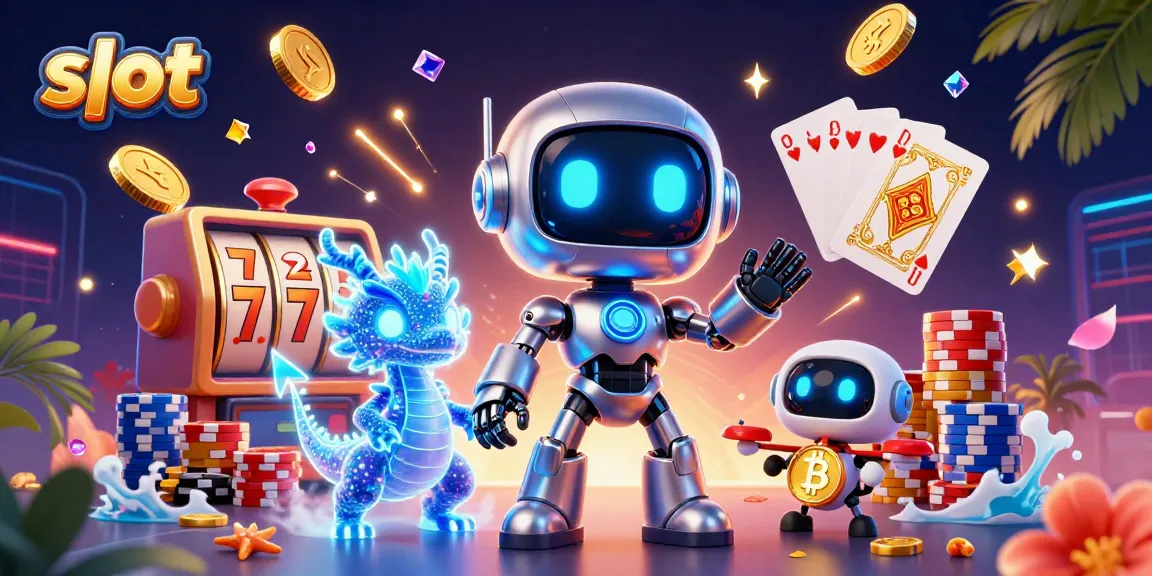 Spin the slot machine reels with vibrant characters and dynamic casino elements!