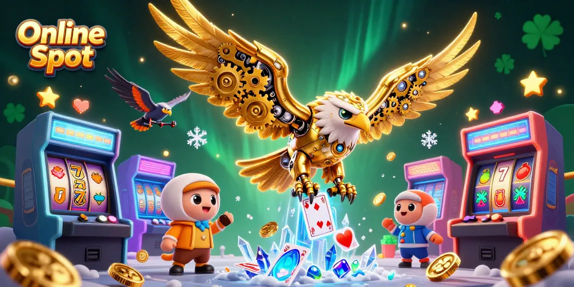 Spin to win with this vibrant Online Slot illustration showcasing thrilling casino action.