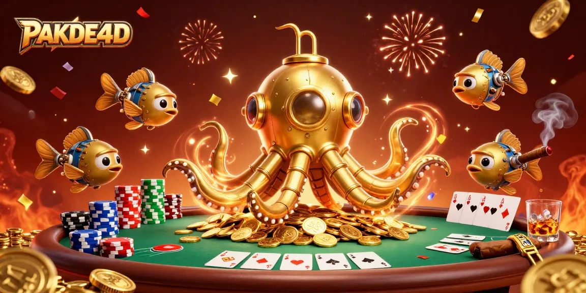 Engage in thrilling gameplay with PAKDE4D's vibrant lottery scene featuring dynamic golden treasures.