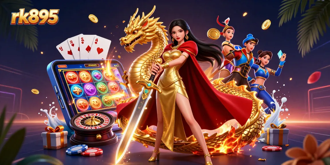 Engage with rk895's exciting casino world, featuring dynamic gameplay elements and vibrant characters.