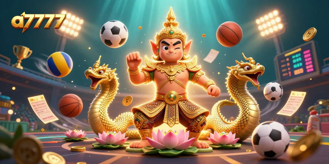 Experience thrilling sports betting with a7777 as cartoon guardians engage with dynamic game elements.
