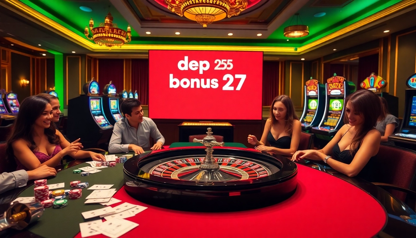 Experience the thrill of winning with depo 25 bonus 27 at a vibrant casino atmosphere.