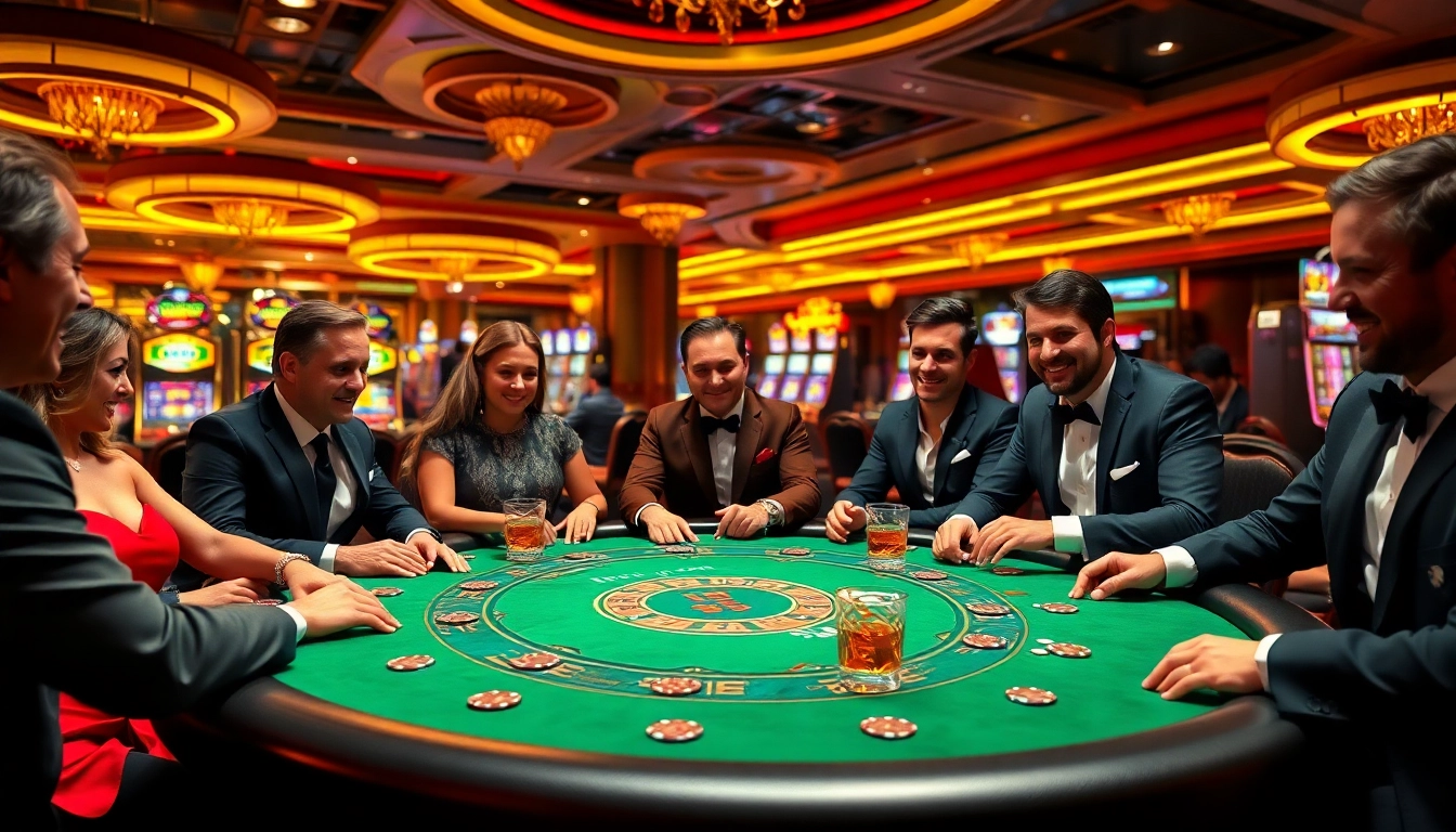 Permainan poker di emasputihtoto dengan pemain berkelas dan suasana mewah.