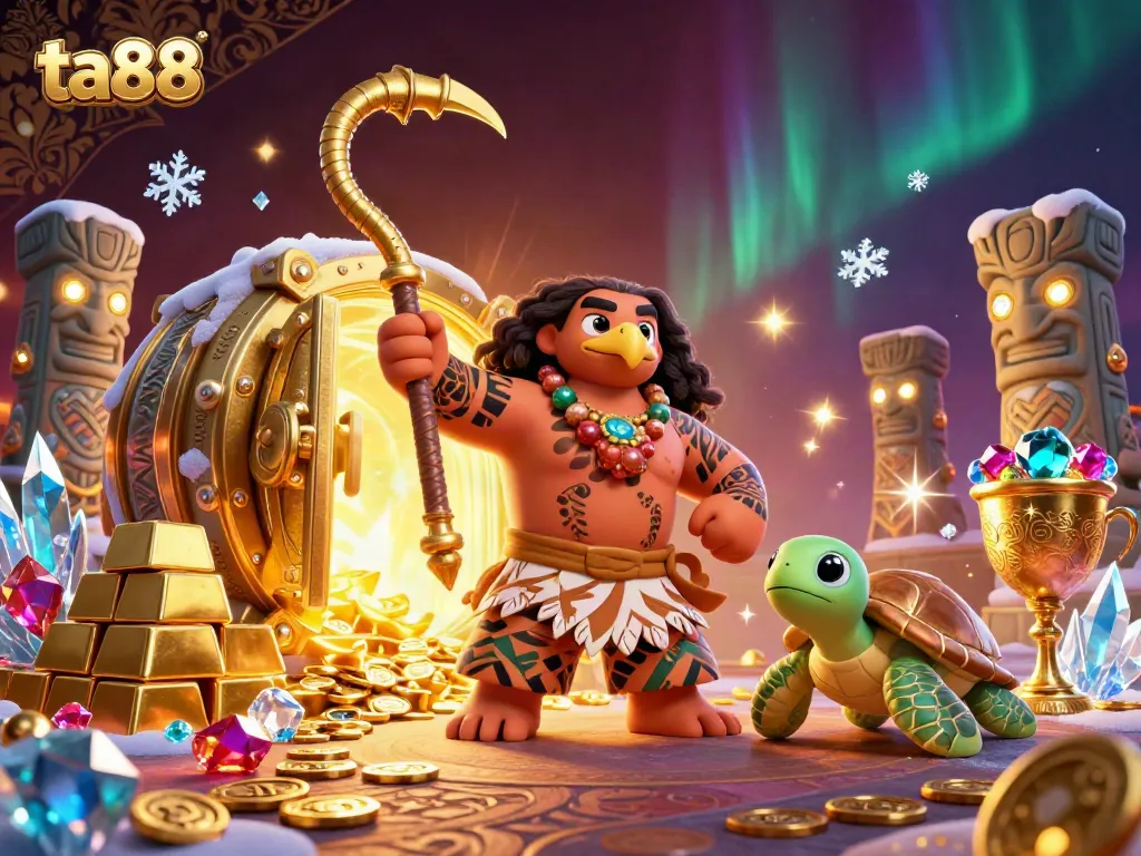 Engage in thrilling ta88 casino adventures with an enchanting demigod hawk and treasures galore.