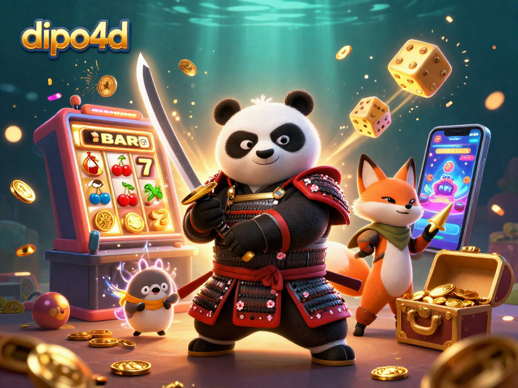 Engage in thrilling top-up gaming with dipo4d, featuring exciting characters and dynamic casino elements.