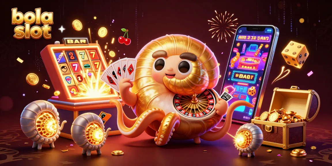 Spin to win at bola slot with the ancient nautilus and an explosion of jackpot symbols.