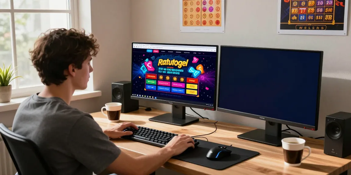 Pengalaman bermain ratutogel secara online dengan pemain fokus dan aksesori permainan yang berwarna-warni.