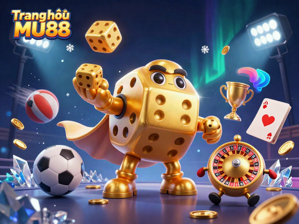 Engage with exciting games at Trang chủ MU88, featuring dynamic dice, sports elements, and a vibrant casino atmosphere.