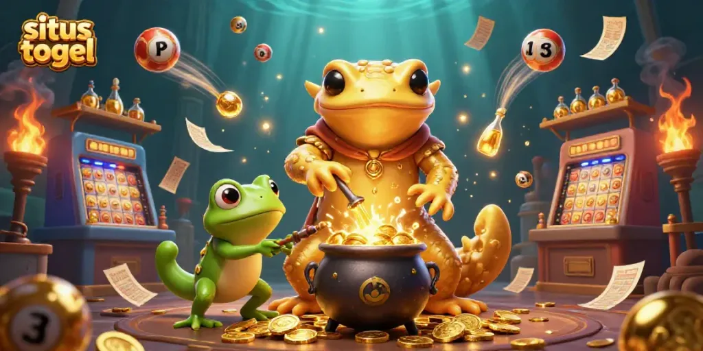 Mengikuti permainan situs togel dengan lotere yang berkilauan dan karakter alkemis yang mengubah logam menjadi koin emas