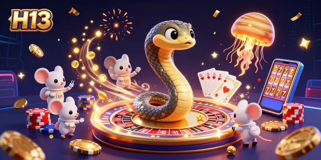Spin the H13 roulette wheel as astronaut mice gamble amidst cosmic treasures.