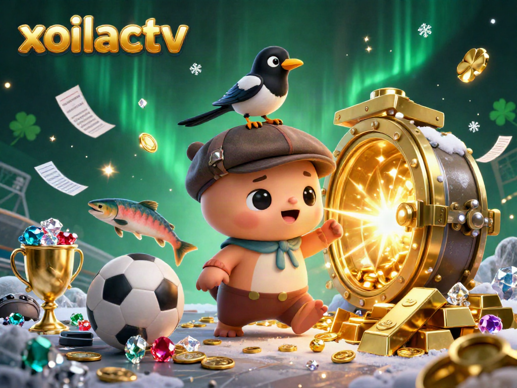 Experience thrilling football action with xoilactv as playful Nessie and friends enjoy a rich, detailed betting scene.