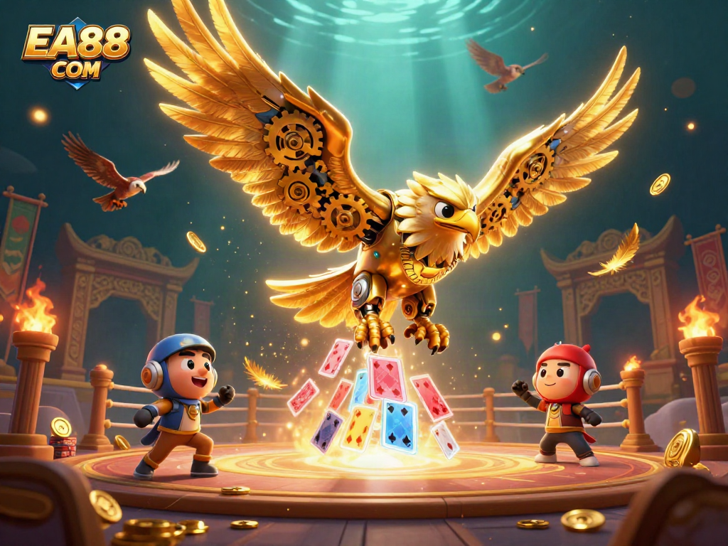 Experience thrilling moments with EA88 COM in this vibrant casino action scene.