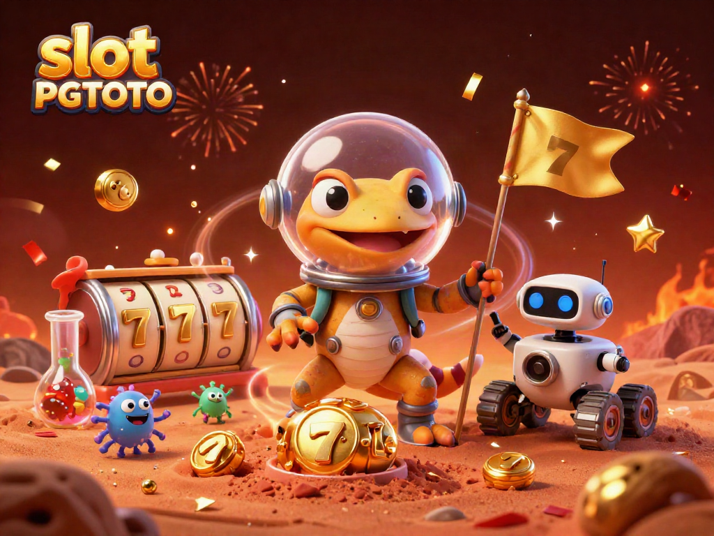 Spin the reels and win big with slot PGTOTO at an intergalactic casino adventure.