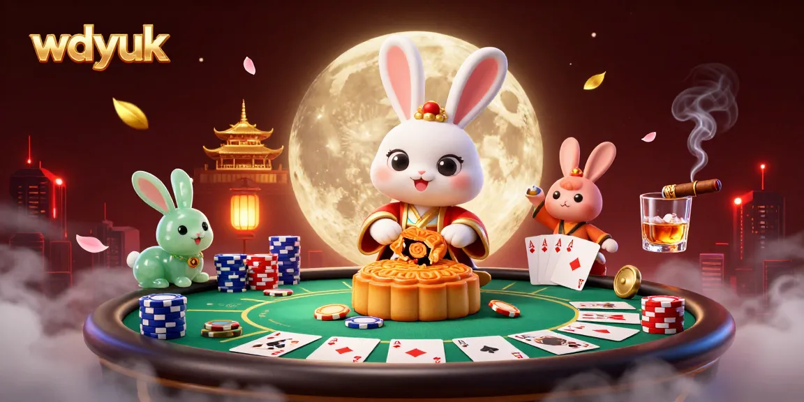 Join the moon rabbit at wdyuk, winning big at poker amidst lunar festivities.