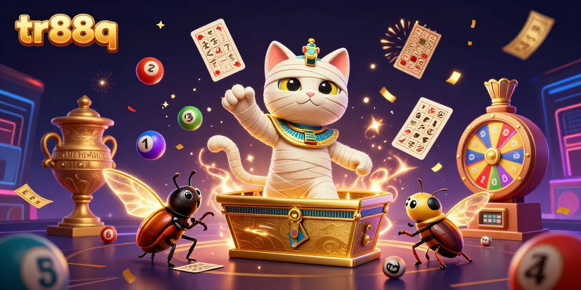Experience thrilling jackpots with tr88q and vibrant games in this 3D casino scene.