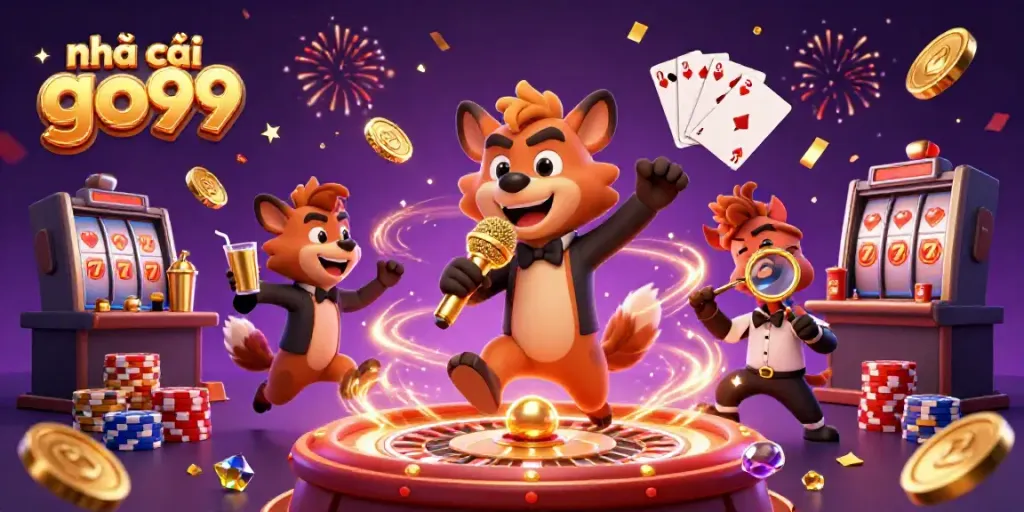 Experience the thrills at nhà cái go99 with vibrant casino-themed moments featuring lively characters.