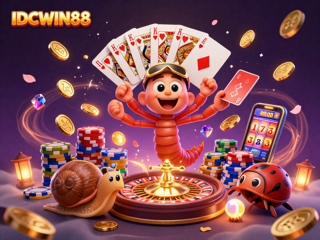 Experience the thrilling games at IDCWIN88 with dynamic characters and immersive casino elements.