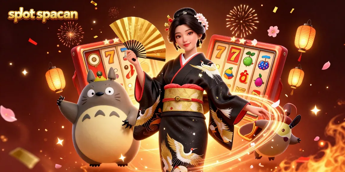 Experience the thrill of slot spaceman with exciting gambling elements in a vibrant illustration.
